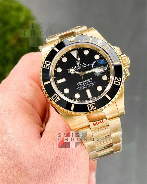 rolex submariner yellow silver black dial|rolex submariner 41mm yellow gold.